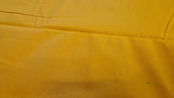 Tissu uni jaune ocre - Couleur unie jaune ocre - 100% coton (Important : à lire)