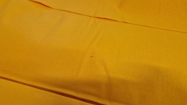 Tissu uni jaune ocre - Couleur unie jaune ocre - 100% coton (Important : à lire)