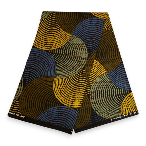 African print Headband - Adults - Hair Accessories - Green Concentric Circles