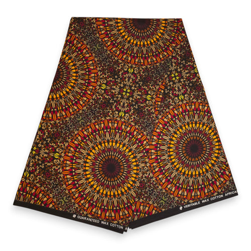 African headwrap - Brown Savanna Sun