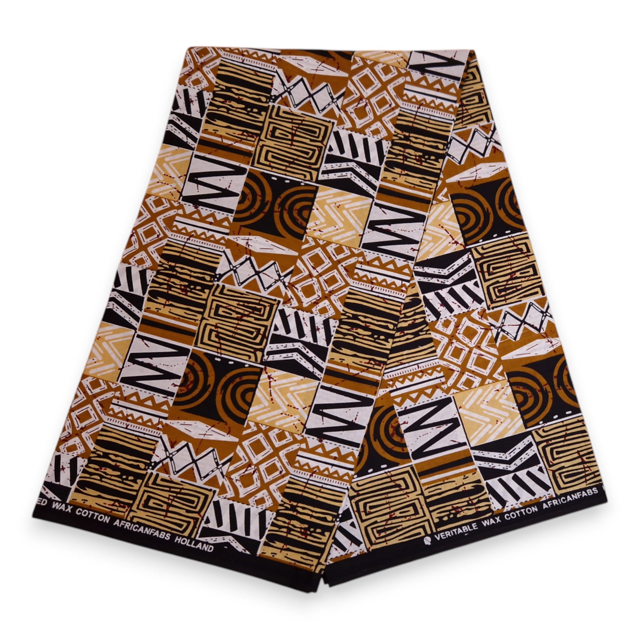 Tissu africain / tissu wax - Sable Bogolan Mosaic - 100 % coton