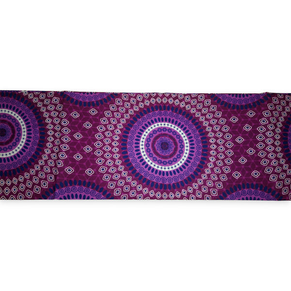 Violet Dotted Patterns - Tissu africain / tissu wax - 100% coton