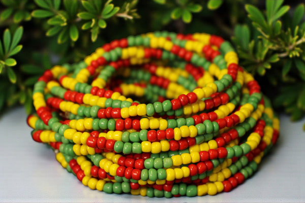 Waist Beads / Chaine de taille africaine - IMUDIASE - Couleur muitle (élastique)