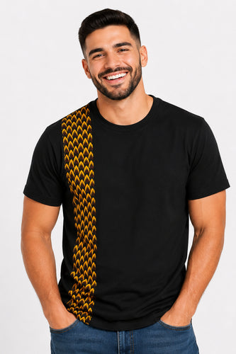 T-Shirt mit afrikanischem Druck - 