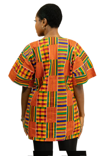 Dashiki Shirt / Dashiki Kleid - Multicolor Kente - Afrikanisches Top - Unisex