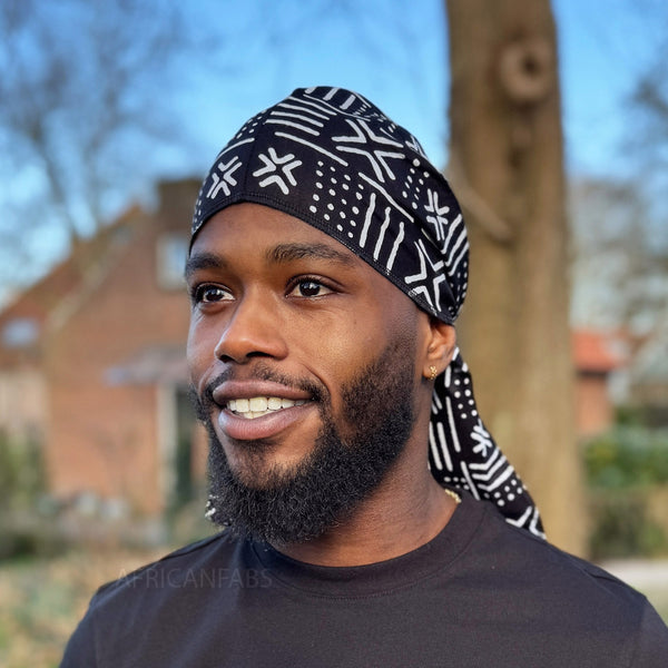 Durag / Du-rag / Bandana - Unisex - Schwarz Mud