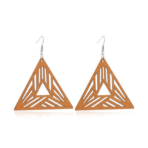 Wooden Earrings | Triangle