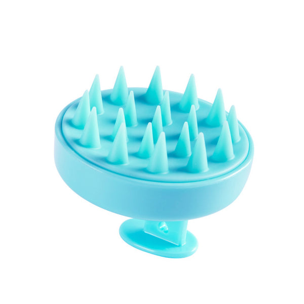 Masseur de cuir chevelu - brosse à cheveux en silicone - brosse pour cuir chevelu - brosse de massage - masseur de tête - Bleu clair