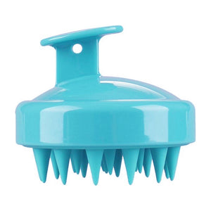 Kopfhautmassagegerät - Silikonhaarbürste - Kopfhautbürste - Massagebürste - Kopfmassagegerät - Hellblau