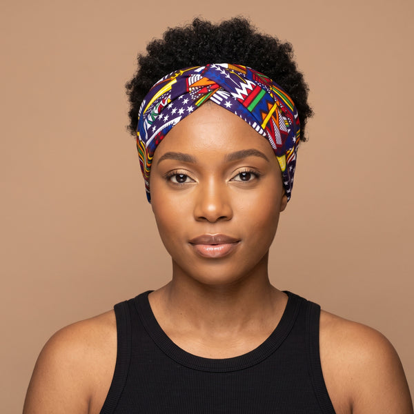African print Headband - Adults - Hair Accessories - Multicolor Earth Heritage