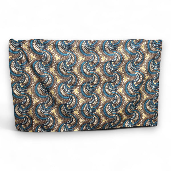 Sarong / Pareo - Baumwoll-Strandbekleidung Wickeltuch / Babytragetuch - Beige Blau Feather