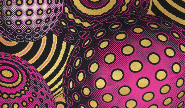 Bandeau imprimé africain - Enfants - Accessoires pour cheveux - Rose Or Cosmic Orb