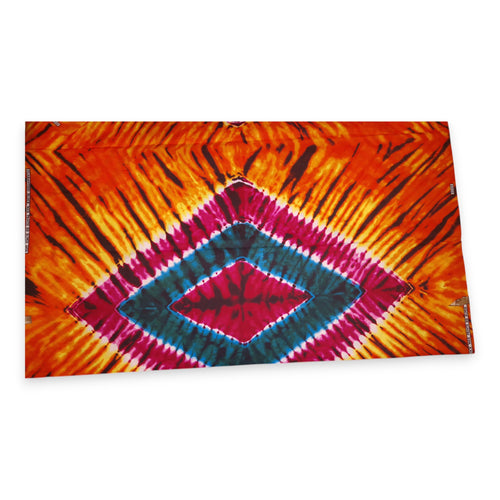 Tissu africain / tissu wax - Orange Tie Dye - Polycoton