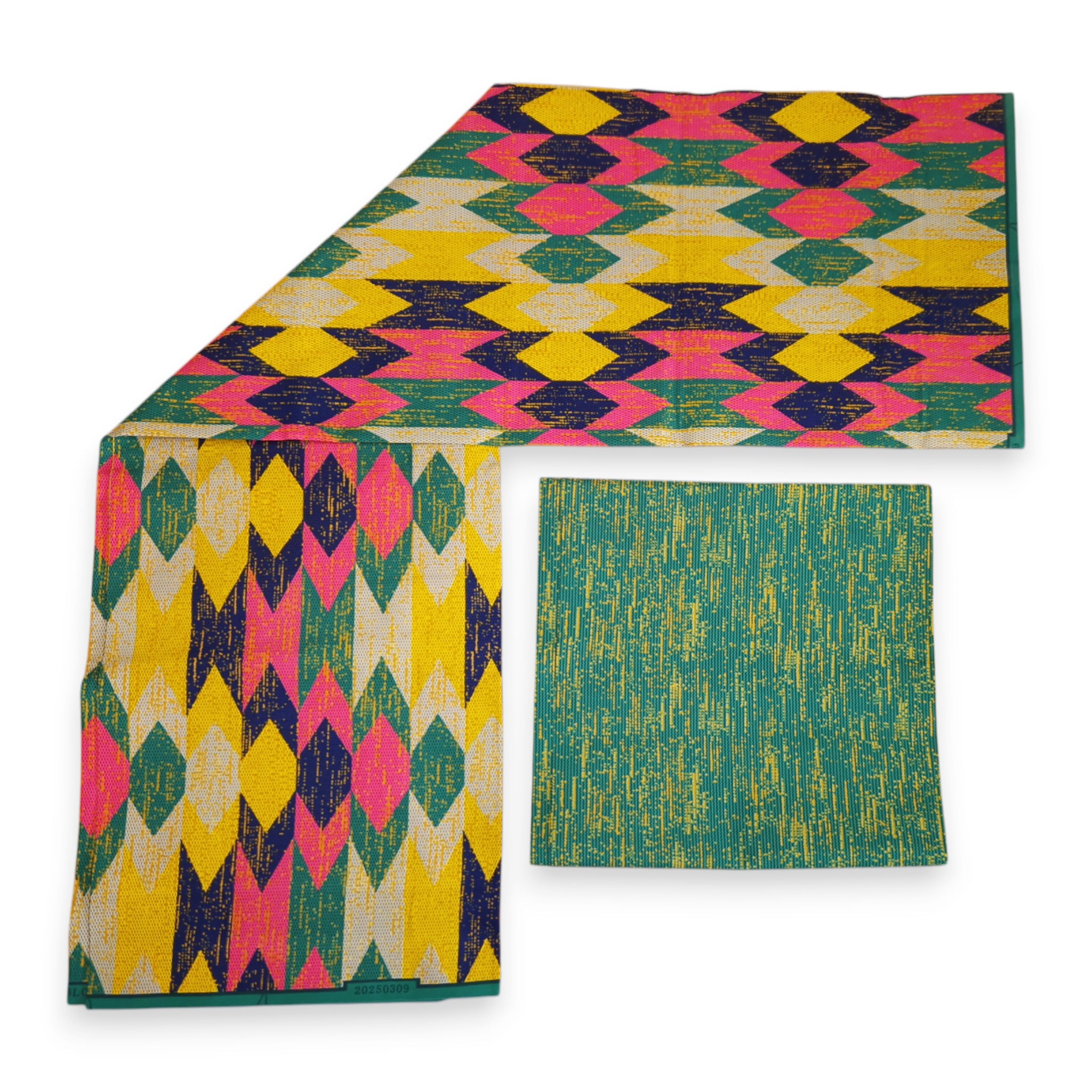 Afrikanischer Stoff - Two-Tone print Polycotton - 6 Yards Kombination (4+2 Yards) PO-5042