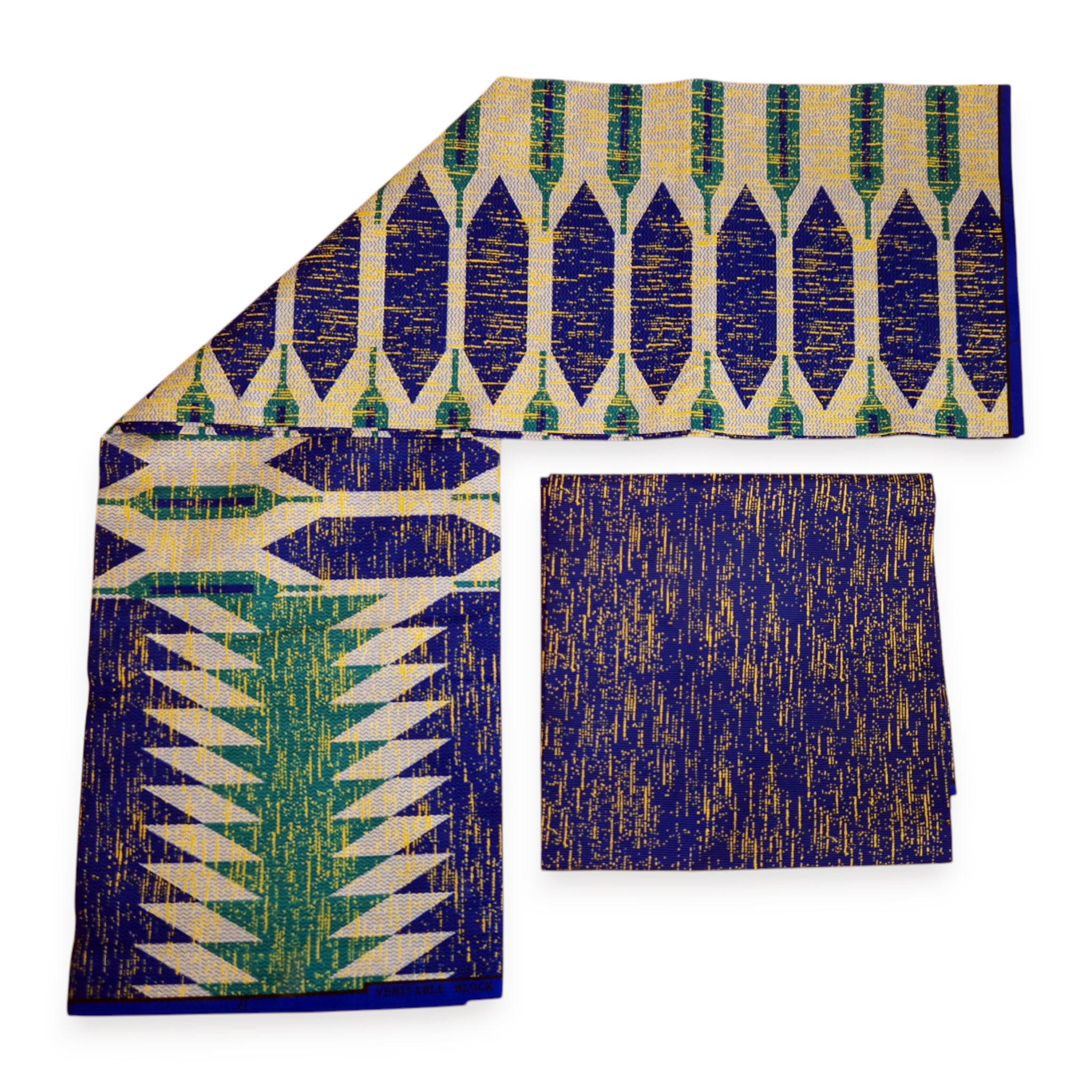 Afrikanischer Stoff - Two-Tone print Polycotton - 6 Yards Kombination (4+2 Yards) PO-5043