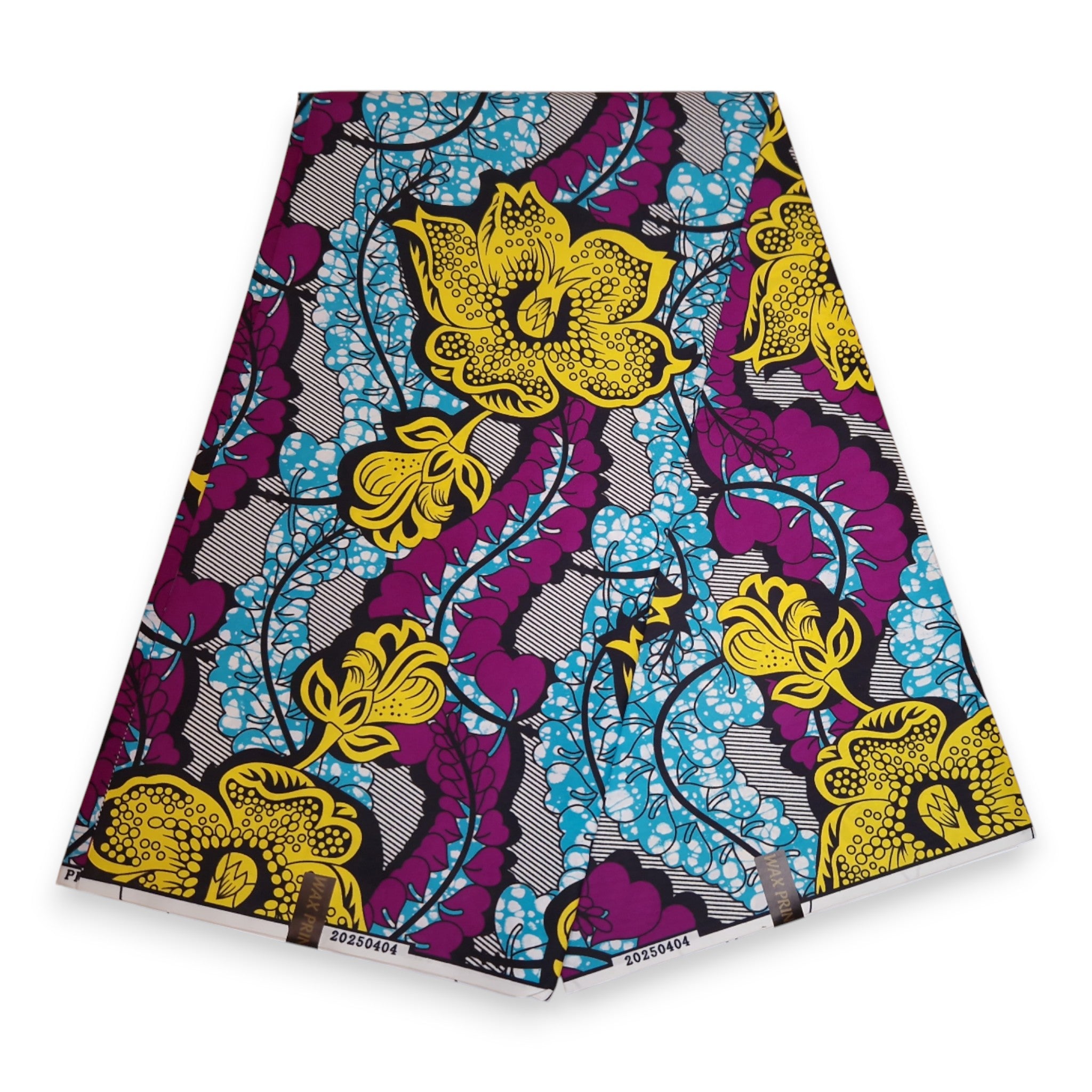 African print fabric - Blue Purple PO-5067 - Polycotton