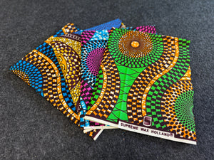 4 Fat quarters - Mix Tissus Patchwork - Coupons Tissus imprimé africain