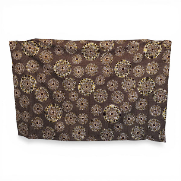 Sarong / pareo - Cotton Beachwear wrap skirt / baby carrier wrap - Beige - Water well ring