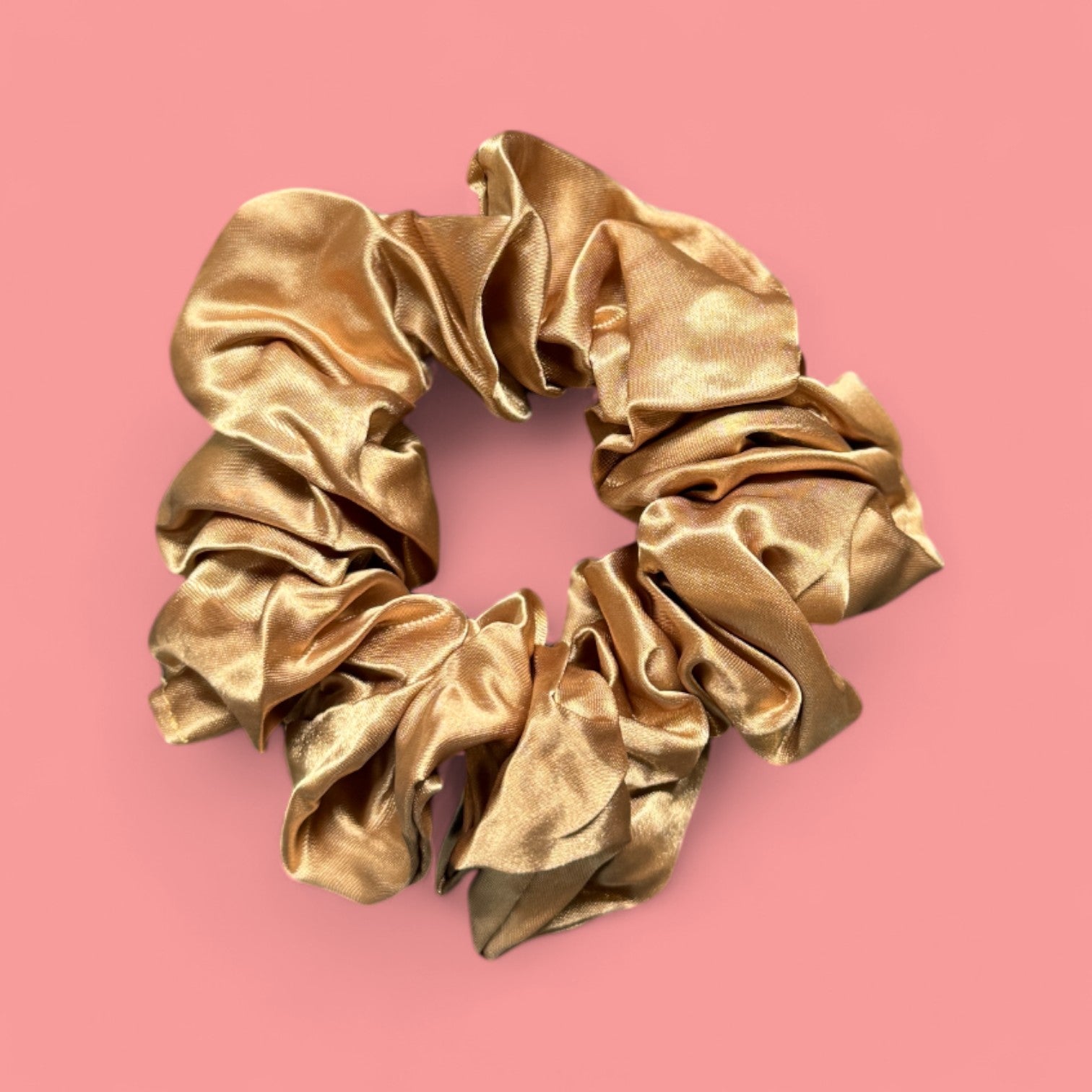 Deluxe  Chouchou / Scrunchie Satin - Accessoires - Khaki