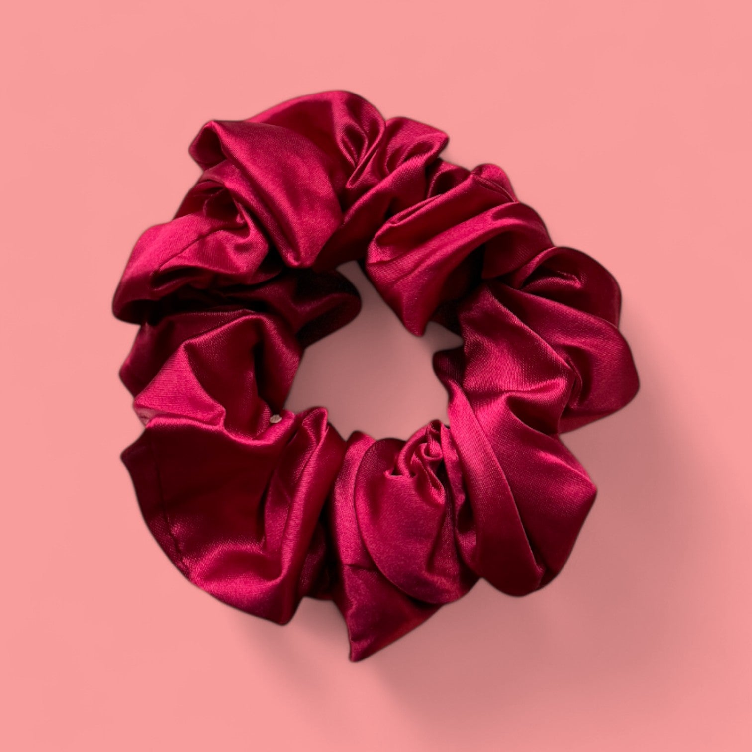 Deluxe Scrunchie Satin - Hair Accessories - Red