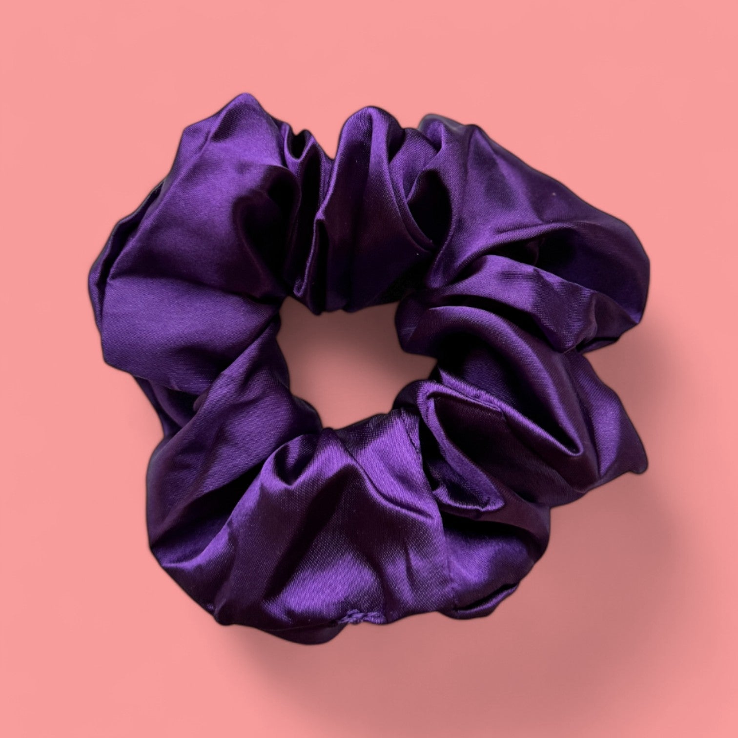 Deluxe Scrunchie Satin - Hair Accessories - Purple