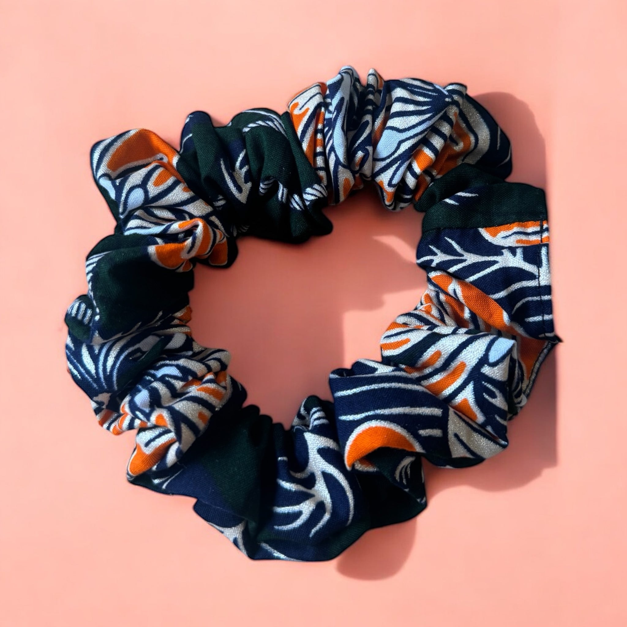 Chouchou / scrunchie imprimés africains - Accessoires  - Vert foncé