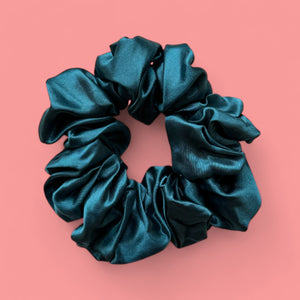 Deluxe  Chouchou / Scrunchie Satin - Accessoires - Teal