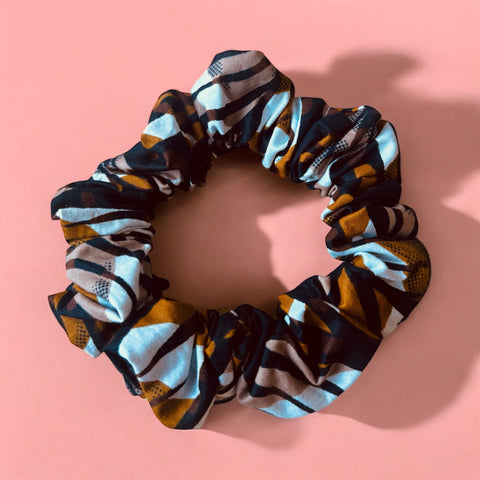 Scrunchie / Haargummi Afrikanischer Print - Haarschmuck - Braun