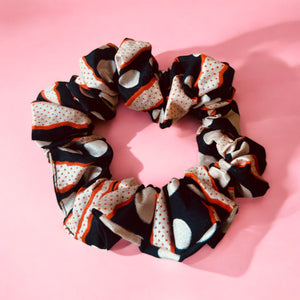 African print Scrunchie - Hair Accessories - Orange