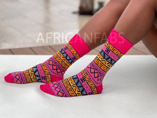 Chaussettes africaines / chaussettes afro - Lot de 3 paires ENẸIRRỌVBUGIE