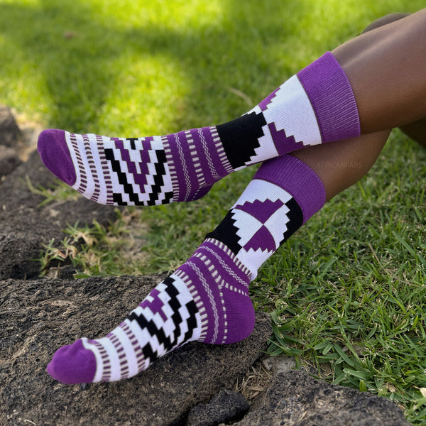 Afrikanische Socken / Afro-Socken - Satz mit 3 Paaren ENẸIRRỌVBUGIE