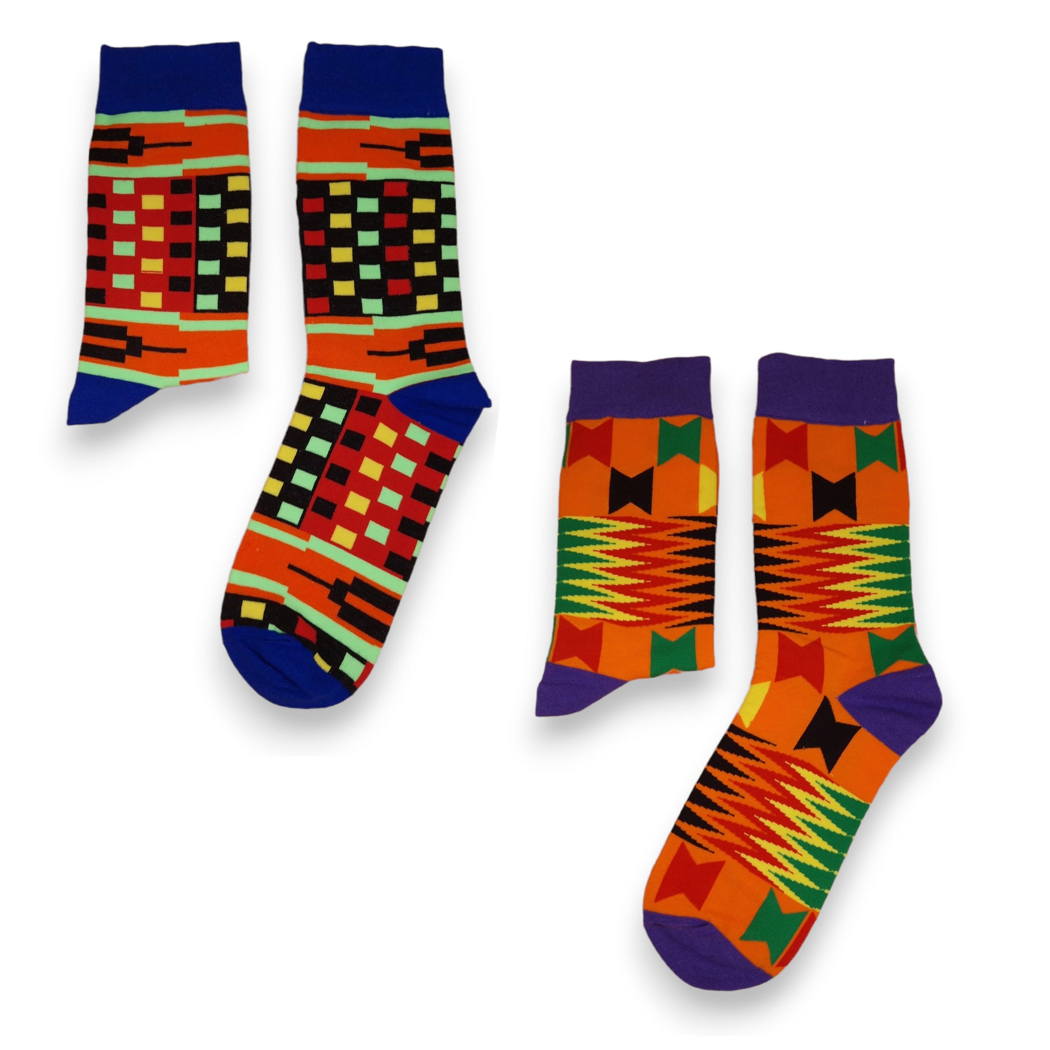 Chaussettes africaines / chaussettes afro - Lot de 2 paires - VENTE