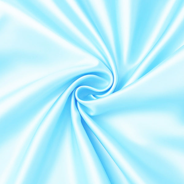 Satin-Kissenbezug Hellblau 60 x 70 cm Standard-Kissengröße - Silky satin pillowcase