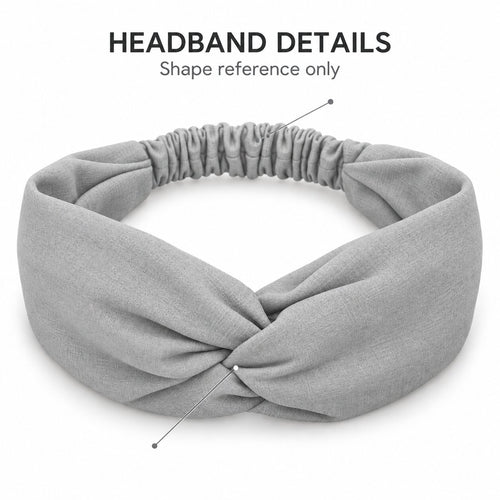Haarband / Stirnband / Kopfband in Afrikanischer Print - Blau Weiß Wave Pattern