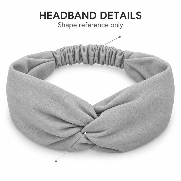 Haarband / Stirnband / Kopfband in Afrikanischer Print - Grün Concentric Circles
