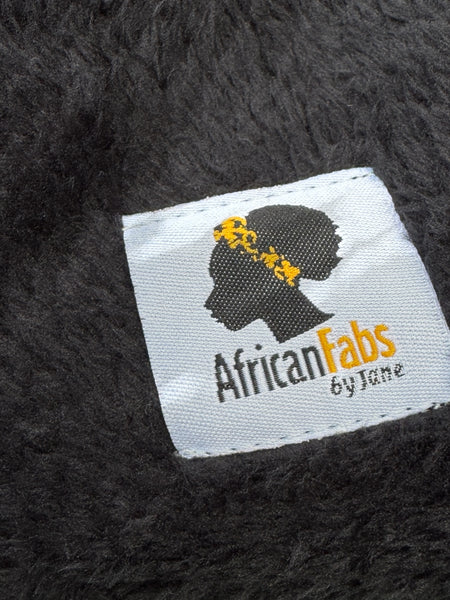 African print Winter scarf for Adults Unisex - Brown Bogolan