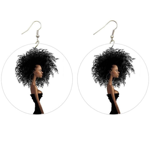 Big hair | African inspired earrings