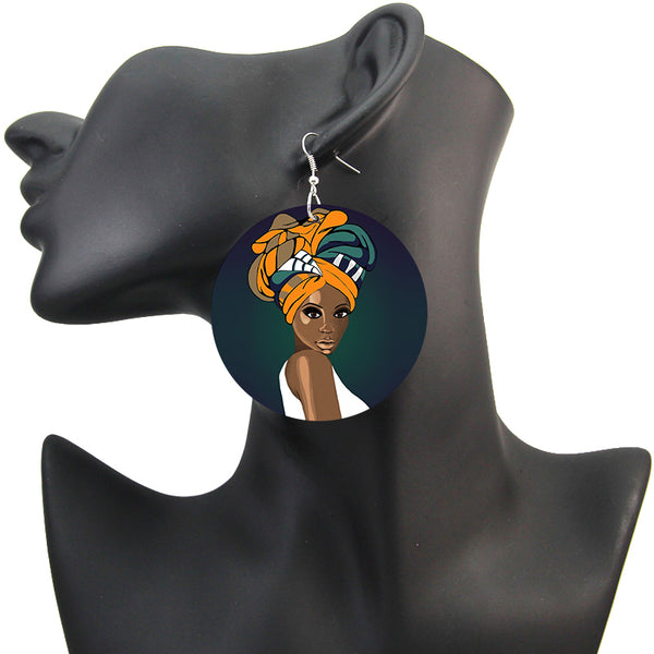 Headwrap girl | Boucles d'oreilles africaines