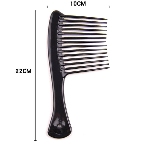 Rake Detangle Comb - Afro Comb ABS Large Wide Tooth Comb For Hair Styling Tool