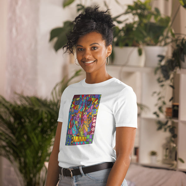 T-Shirt Unisex – SUPPORT A CHARITY – Kunst aus Südafrika SA01 (mehrere Farben)